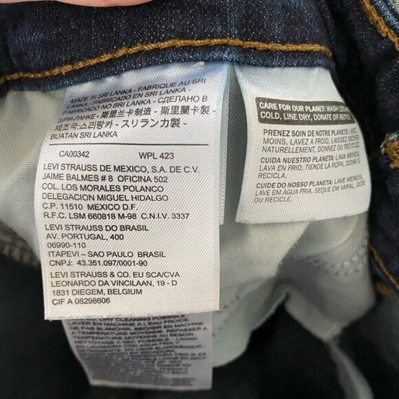 LEVI’S Demi Curve Dark Wash Denim Jeans Women’s Size 28 - Picture 5 of 16